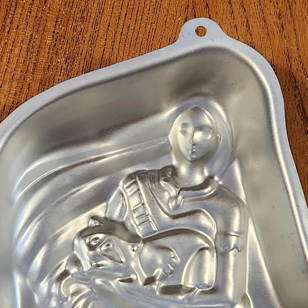 1995 Pocahontas Wilton Cake Pan Vintage 1990s Disney Birthday Cake Pan VTG - Picture 5 of 14